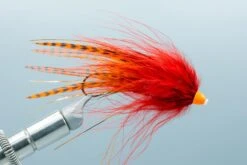Hartwick's Cone Wiggler Red/Orange(2024 Aqua Flies Hartwicks Cone Wiggler Red Orange)