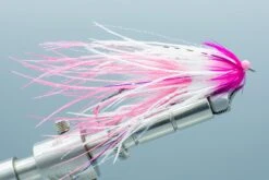 Stu's Ostrich Intruder Fuschia/White(2024 Aqua Flies Stus Ostrich Intruder Fuschia White)