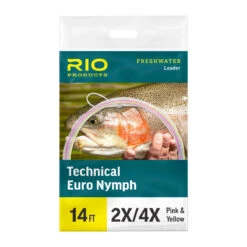 RIO Technical Euro Nymph Leader 2x/4x(2024 Rio Technical Euro Nymph Leader 2x 4x)