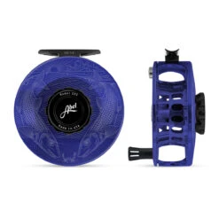 Abel SDS Reel 7/8 Solid Underwood Tailing Bones Blue III, Black Drag Knob With Black Handle(2025 Abel Sds Reel 7 8 Solid Underwood Tailing Bones Blue Iii Black Drag Knob With Black Handle)